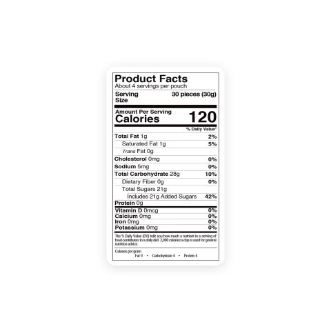 Freeze Dried Rainbow Sour Candies - Thumbnail 5